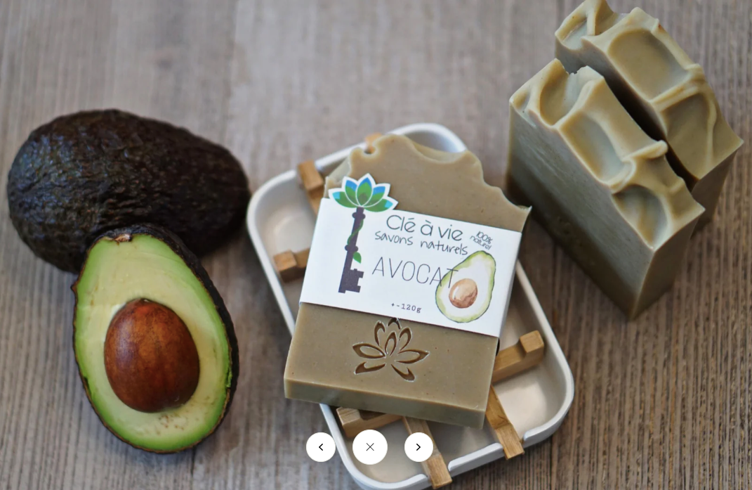 Savon Avocat 100% Naturel, Non Parfumé - Clé à vie